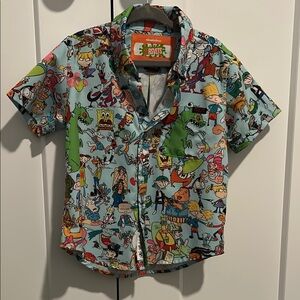 Nickelodeon Kids Cartoon Print Shirt  RSVLTS 2t